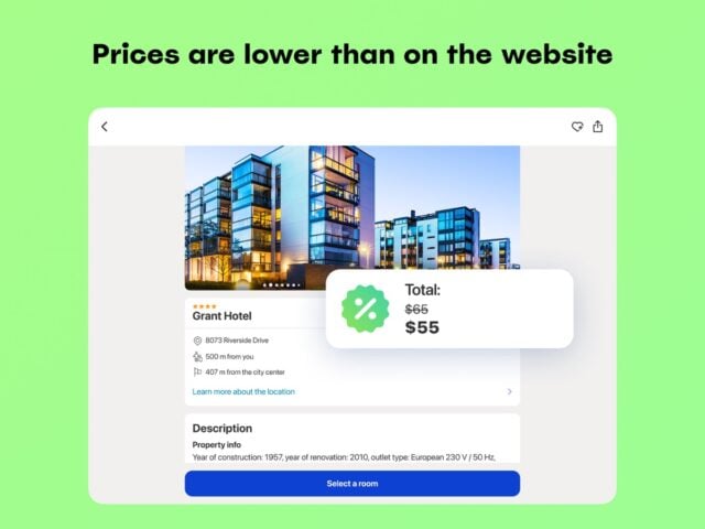 iOS için Ostrovok.ru — Hotel Deals