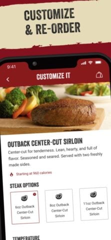 iOS용 Outback Steakhouse