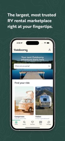 Outdoorsy — Rent an RV для iOS