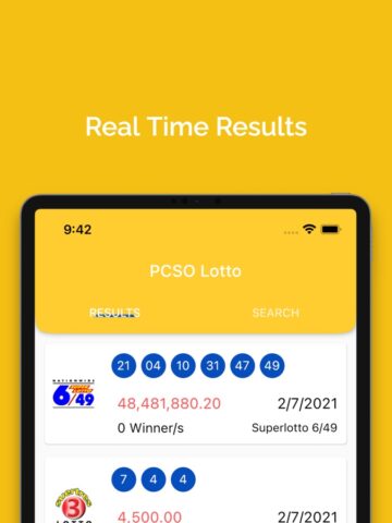 iOS 版 PCSO Lotto