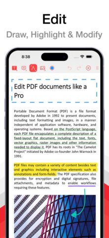 PDF Pro – Reader Editor Forms cho iOS