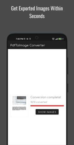 Android 用 PDF to JPG Converter