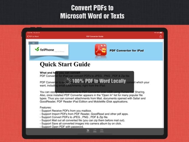 Convertitore da PDF a Word per iOS