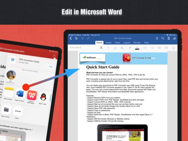 PDF to Word for iOS
