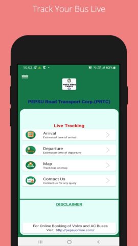 PRTC Bus Time Table para Android