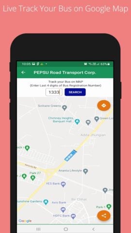 PRTC Bus Time Table per Android