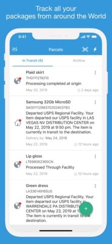 Packages – Track Your Parcels for iOS