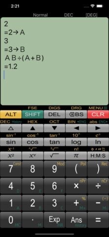 Panecal Научный калькулятор для iOS