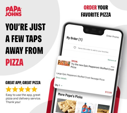 Papa Johns Pizza & Delivery for Android