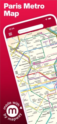 iOS 用 Paris Metro Map and Routes