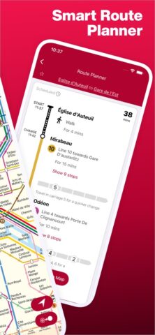 Paris Metro Map and Routes لنظام iOS