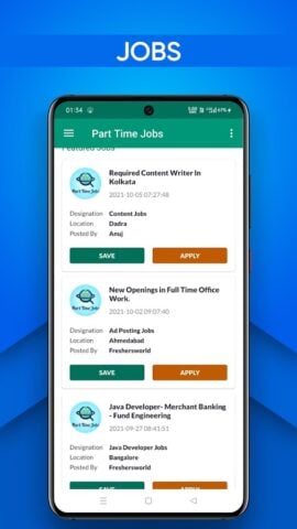 Part Time Job : Work at Home لنظام Android