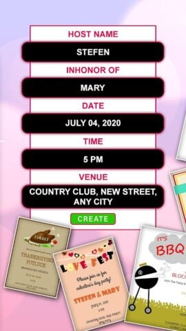 PartyZa Video Invitation Maker for Android