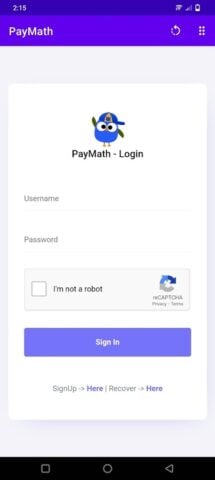 PayMath – Online Program for Android