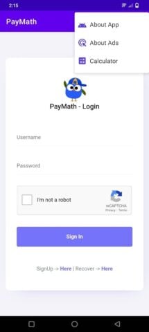PayMath – Online Program für Android