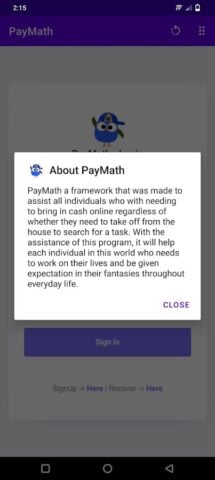 PayMath – Online Program für Android