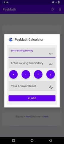 PayMath – Online Program para Android