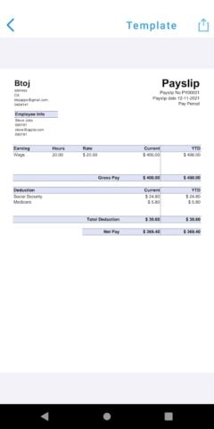 Payslip Maker pour Android