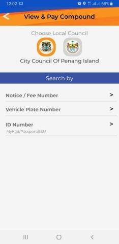 Android 版 Penang Smart Parking