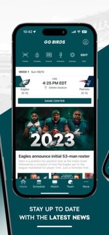 Philadelphia Eagles per iOS