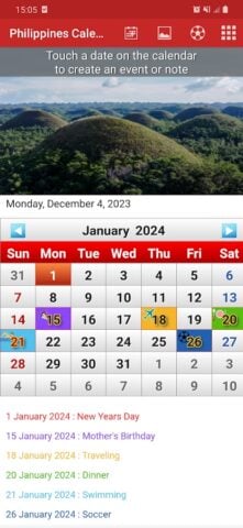 Philippines Calendar 2024 untuk Android