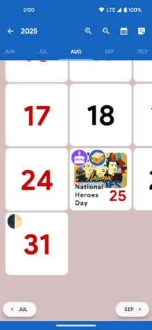 Philippines Calendar 2024 für Android