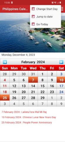 Philippines Calendar 2024 สำหรับ Android