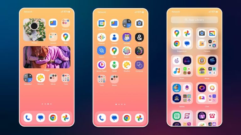 Phone Launcher Happy for Android