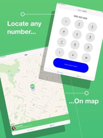 Phone number location tracker für iOS