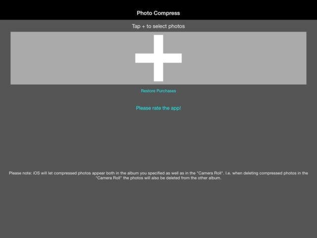 Compression Photo pour iOS