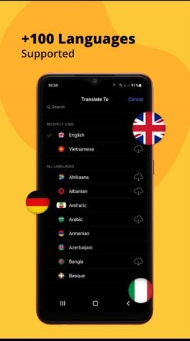 แปล ภาษา – แปลโดยกล้อง สำหรับ Android