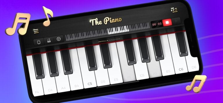 iOS 用 ピアノキーボード楽器