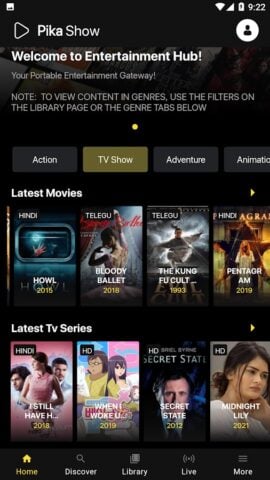 Picasso: Live TV, Movie & Show pour Android