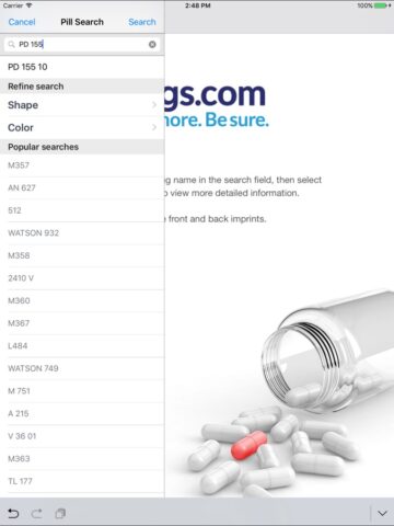 Pill Identifier by Drugs.com لنظام iOS