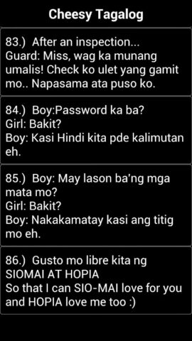 Pinoy Pick Up Lines Boom!! per Android