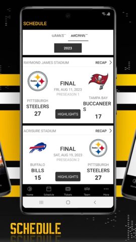 Pittsburgh Steelers per Android
