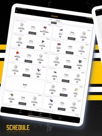 Pittsburgh Steelers per iOS