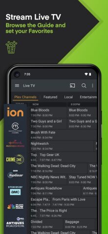 Plex: Streaming de filmes e TV para Android