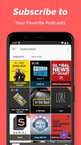 Podcast Máy phát thanh-Castbox cho Android