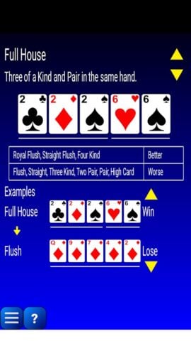 Покерные руки для Android