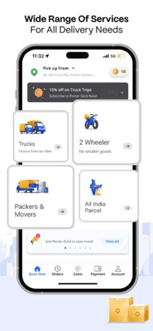 Porter – Truck & Bike Delivery pour iOS