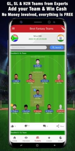 Possible11 Fantasy Prediction สำหรับ Android