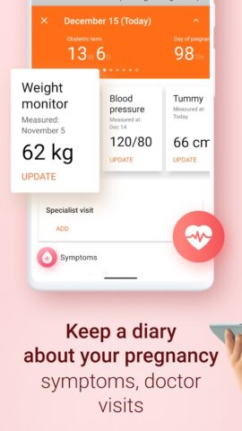 Android için Gebelik Takibi. Hamilelik App