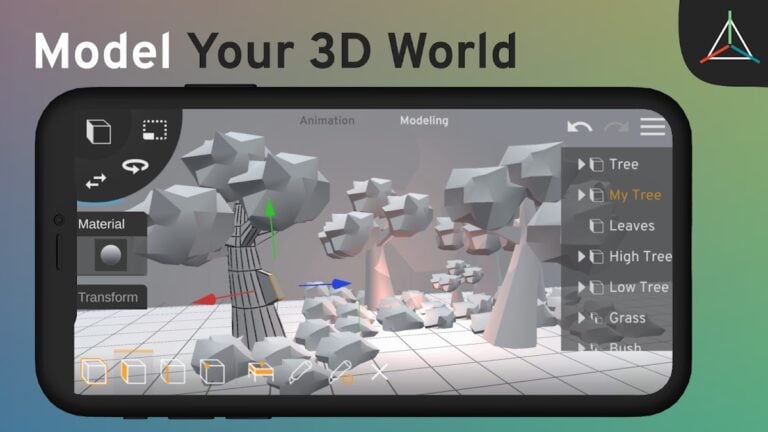 Android için Prisma3D – Modeling, Animation