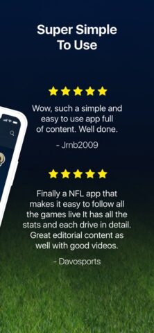 Pro Football Live: NFL Stats para iOS