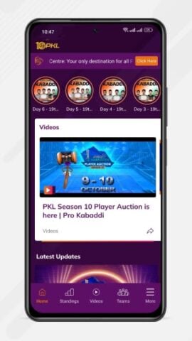 Pro Kabaddi Official App cho Android