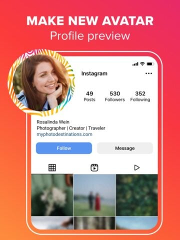 Bingkai Untuk Profil Instagram untuk iOS