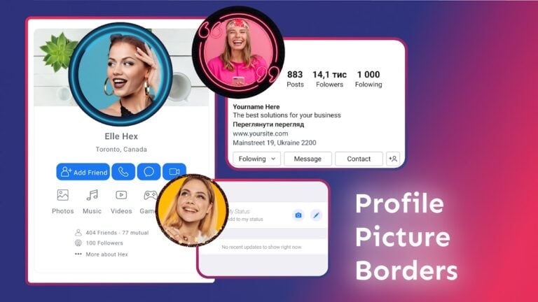 Android için Profile Picture Border Frame