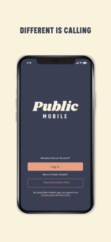 iOS용 Public Mobile