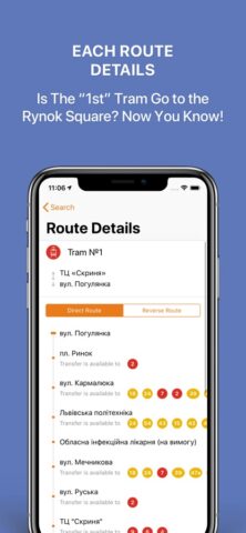 iOS 版 Public Transport Lviv